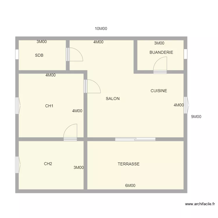 PLAN APPART WARANG. Plan de 