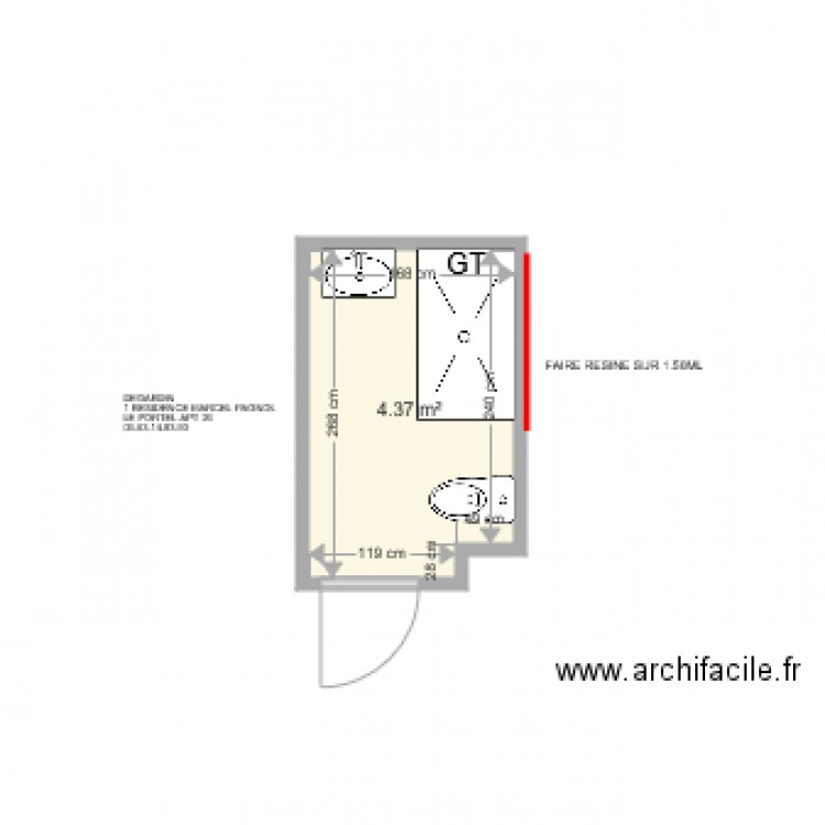 DEGARDIN . Plan de 0 pièce et 0 m2