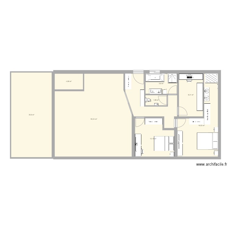 maison sDB. Plan de 0 pièce et 0 m2