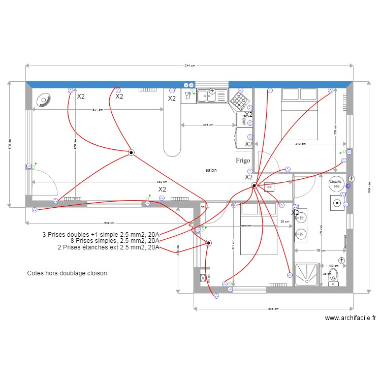 nina prises chambres salon chambres et éxtérieur. Plan de 0 pièce et 0 m2
