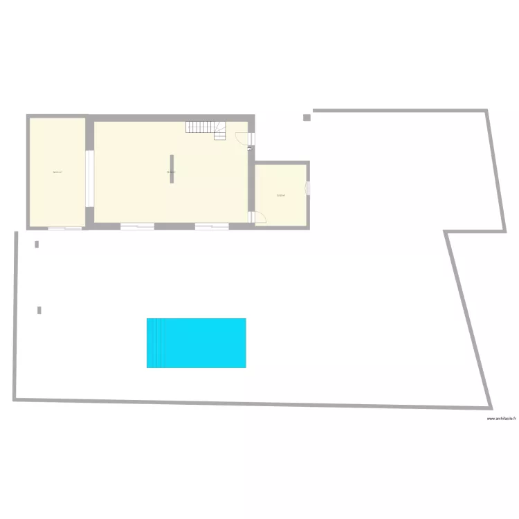 Rez de Chauss&eacute;e Alex. Plan de 