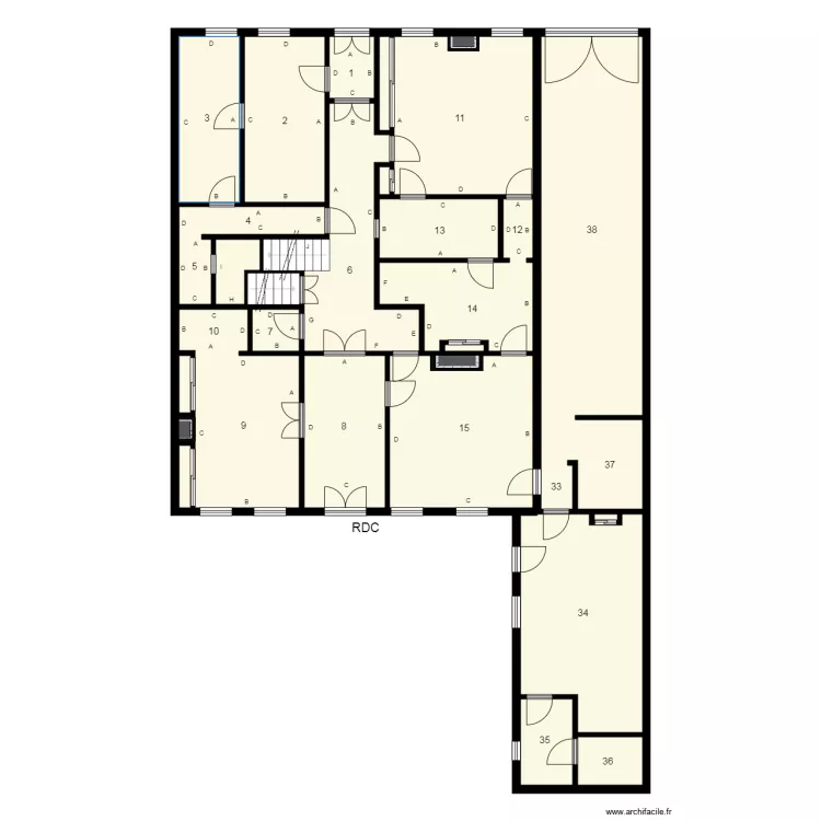 174361 AYNES Plomb. Plan de 