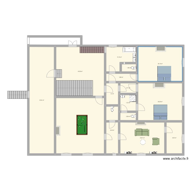 chambre d'hôte - phase 2. Plan de 0 pièce et 0 m2