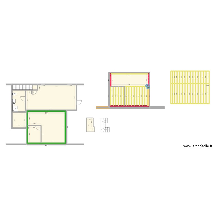 MAISON KANFEN 2. Plan de 60 pièces et 145 m2