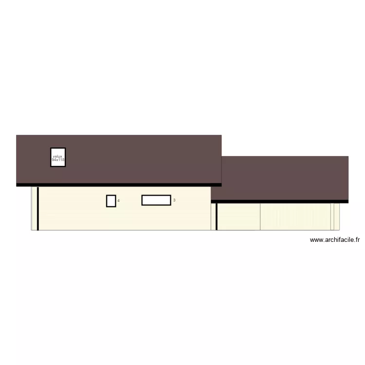 richez facade nord remplace sud. Plan de 