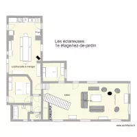 Les &eacute;claireuses - 1e &eacute;tage/rez-de-jardin