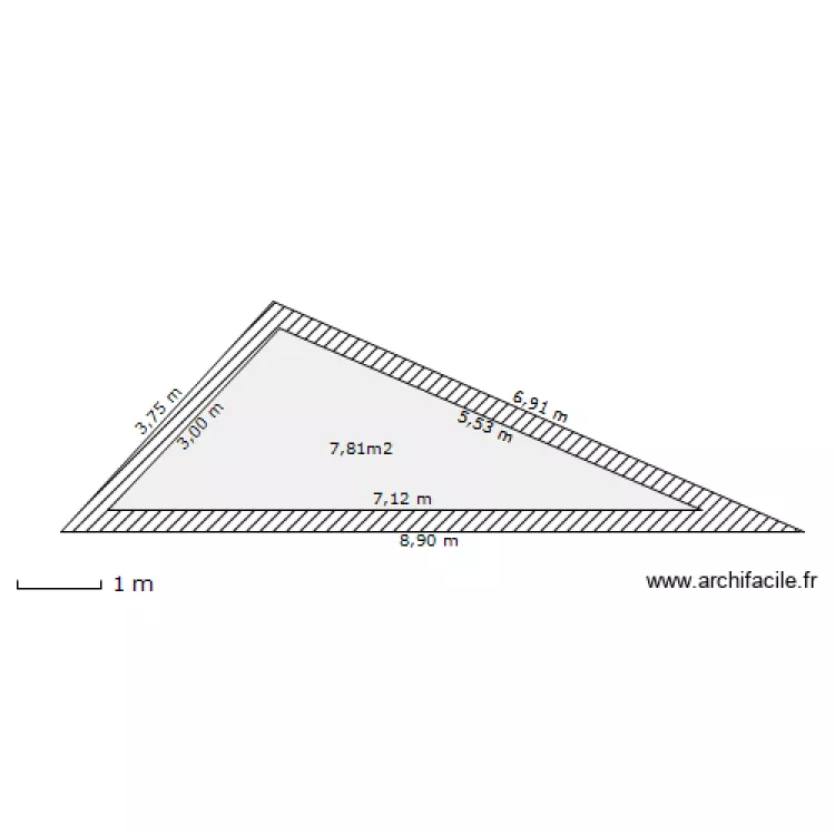 toiture avant travaux. Plan de 