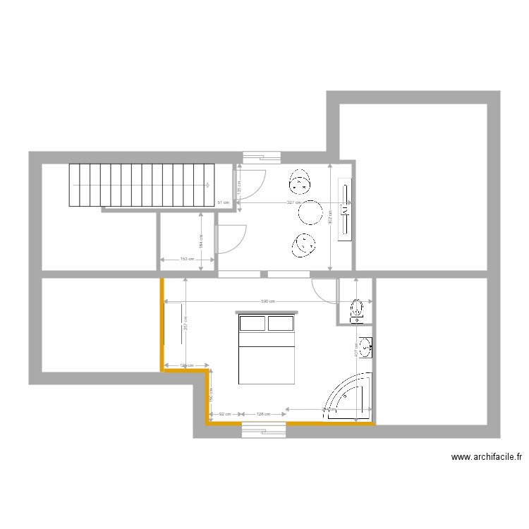 ETAGE 1 non meublé. Plan de 0 pièce et 0 m2