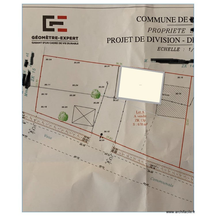 Peujard. Plan de 0 pièce et 0 m2