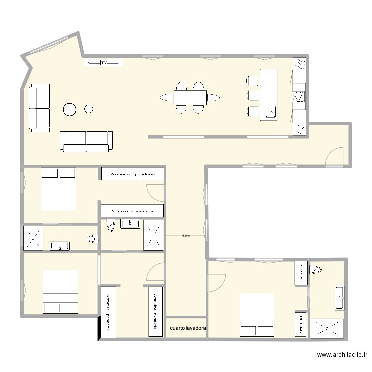 ayala 64 3. Plan de 9 pièces et 148 m2