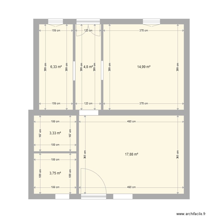 Structure M2  RdC. Plan de 0 pièce et 0 m2