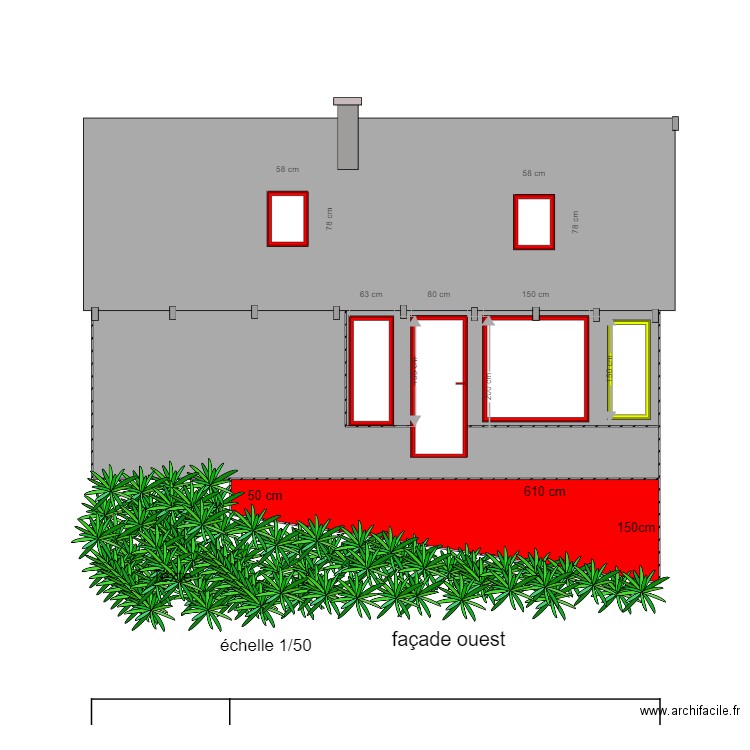 savièse 2021 facade ouest. Plan de 0 pièce et 0 m2