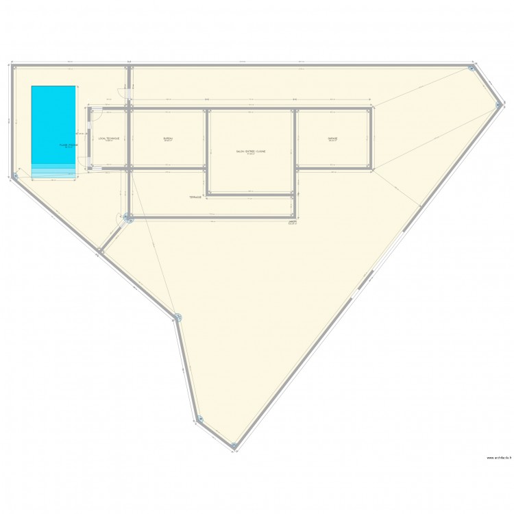 IMPLANTATION PISCINE. Plan de 0 pièce et 0 m2