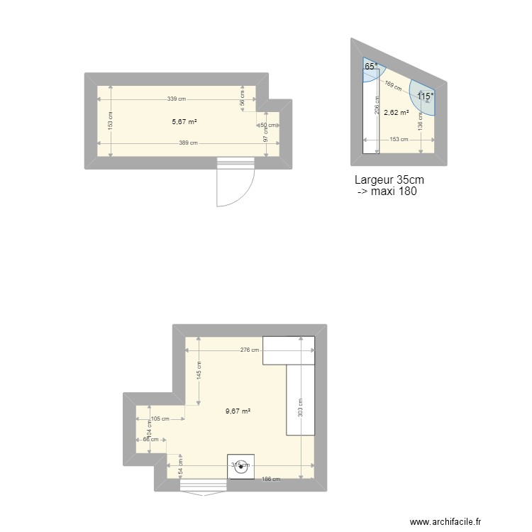Dressing. Plan de 0 pièce et 0 m2