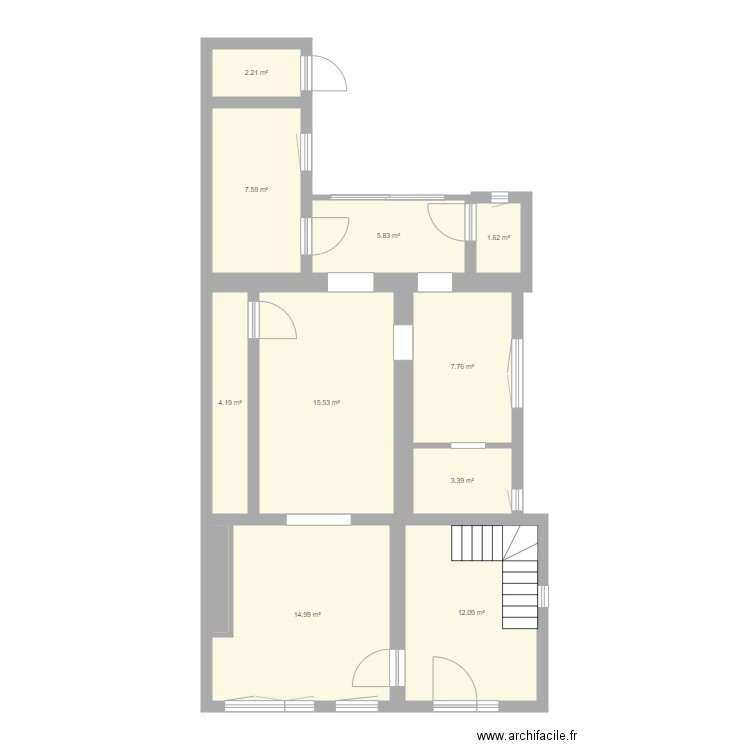 Etage 1. Plan de 0 pièce et 0 m2