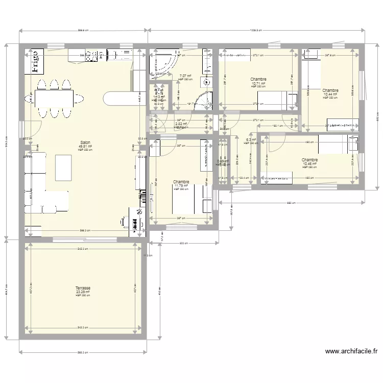 maison sam 2. Plan de 