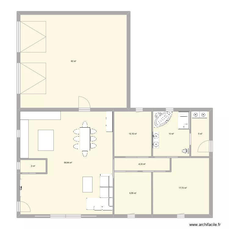 Maison Sylvie test. Plan de 