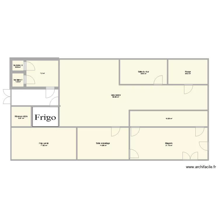 Labo Chocolateriee. Plan de Labo Chocolateriee. Plan de