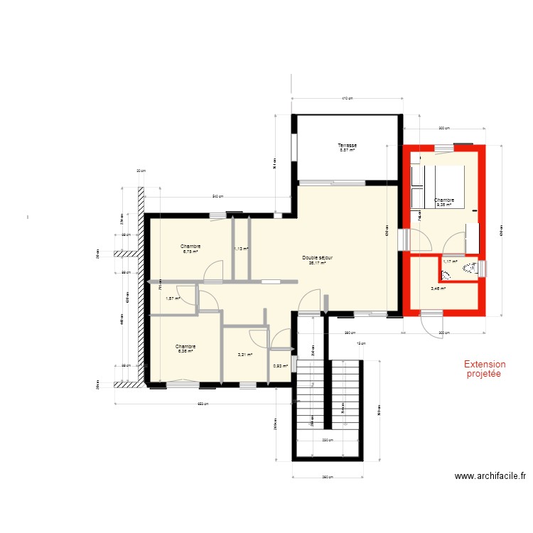 solane 3 dd28. Plan de 11 pièces et 69 m2