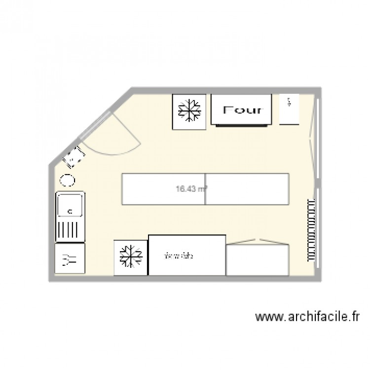 Labo patisserie 2. Plan de 0 pièce et 0 m2