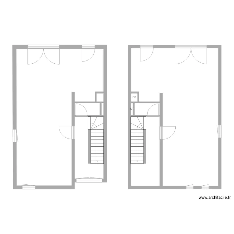 Maison 4B. Plan de 
