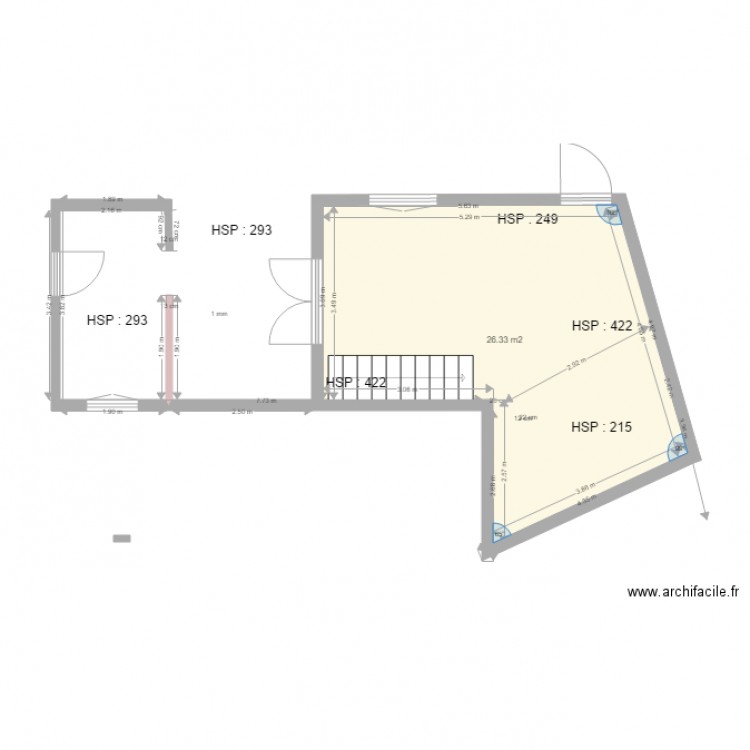 Niveau 1 Salon Chambre parentale. Plan de 0 pièce et 0 m2