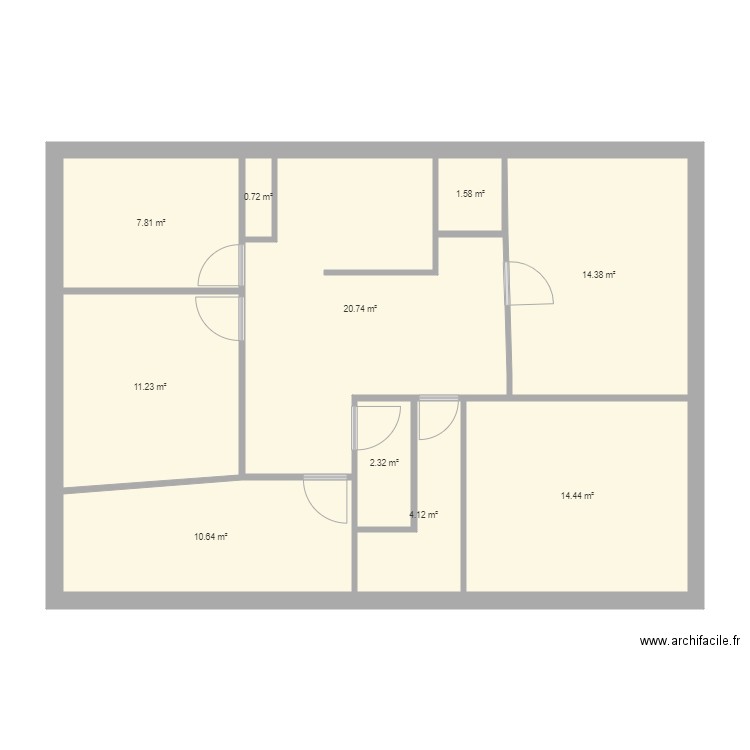 carpentras étage 2 initial. Plan de 0 pièce et 0 m2