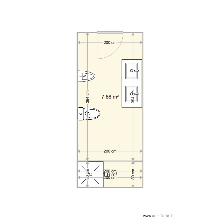 salle de bain sabrina iibba. Plan de 0 pièce et 0 m2