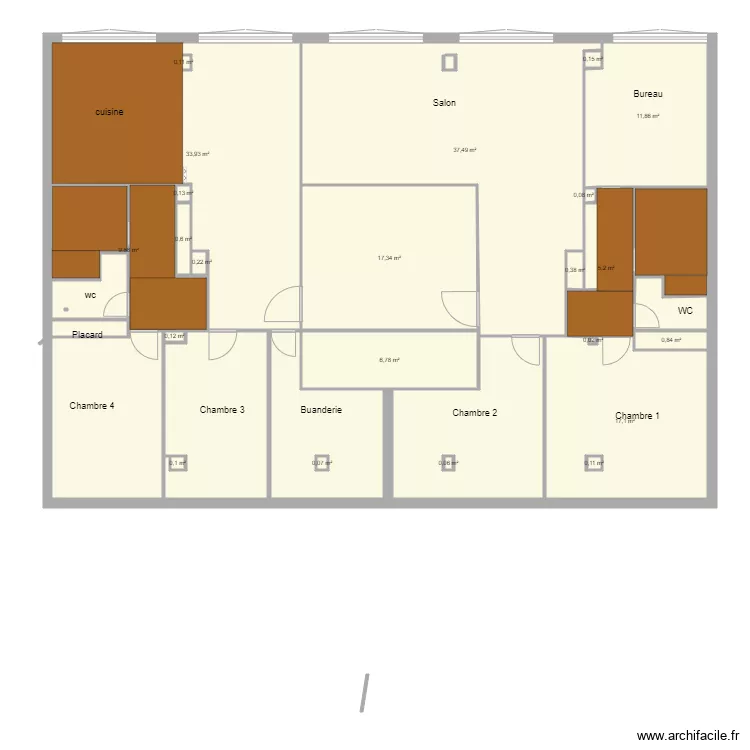 BAYE faux plafonds. Plan de 