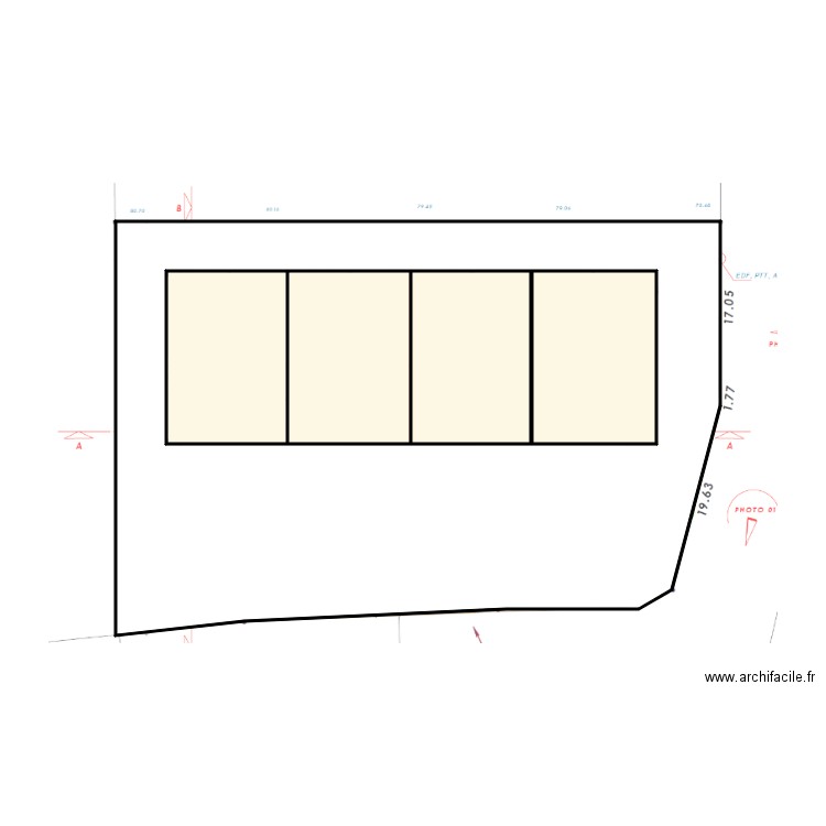 42297 croquis cellules 215 m2. Plan de 0 pièce et 0 m2