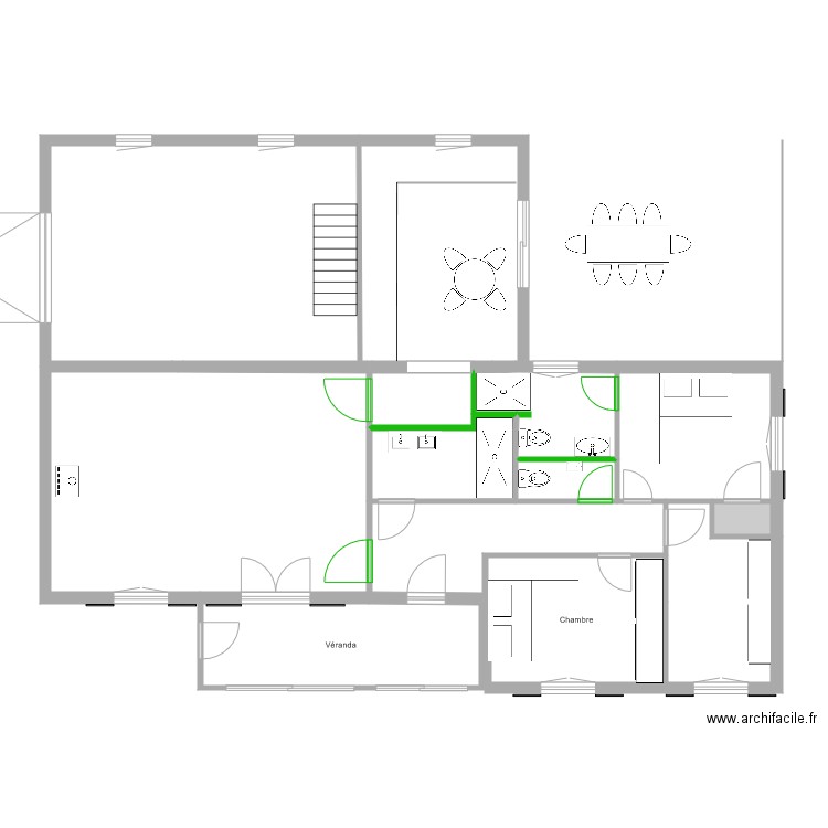 projet minimal phase 3  transformation deux salles de bain et wc lave main. Plan de 0 pièce et 0 m2