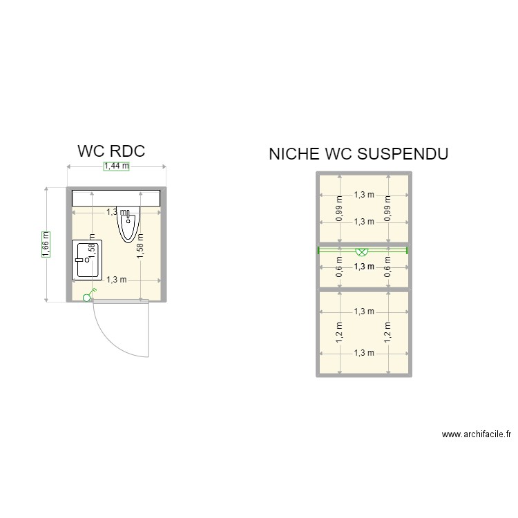 BOUBKARI WC RDC. Plan de 0 pièce et 0 m2