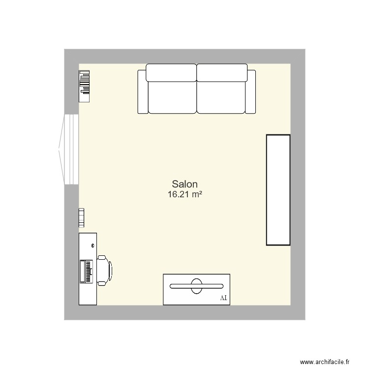 salon. Plan de 0 pièce et 0 m2