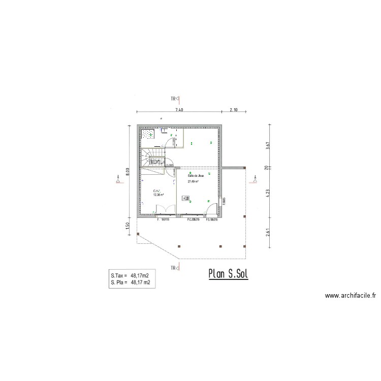 Soussol Orcières. Plan de 0 pièce et 0 m2