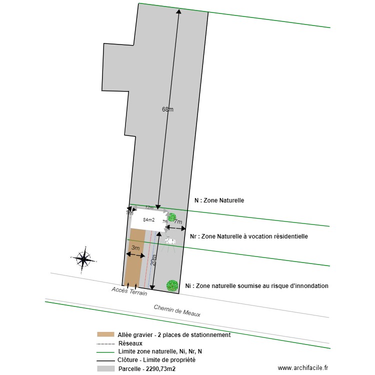 plan de masse avec ajout. Plan de 0 pièce et 0 m2