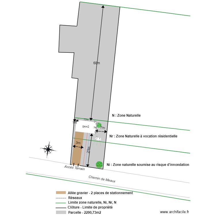 plan de masse avec ajout. Plan de 0 pièce et 0 m2