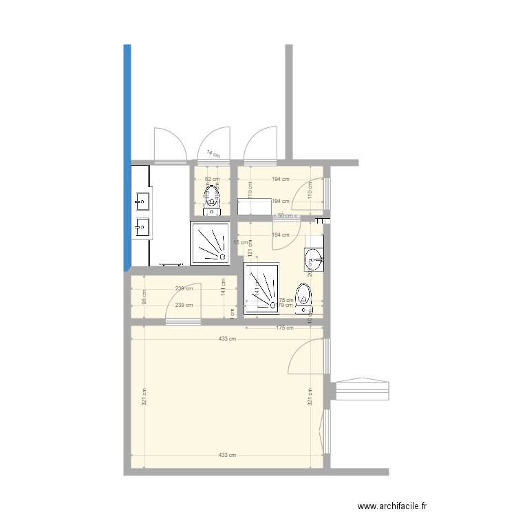 Salle de Bain Clermont Sol2. Plan de 0 pièce et 0 m2