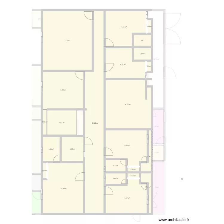 Plan Hotel RDC Casse. Plan de Plan Hotel RDC Casse. Plan de