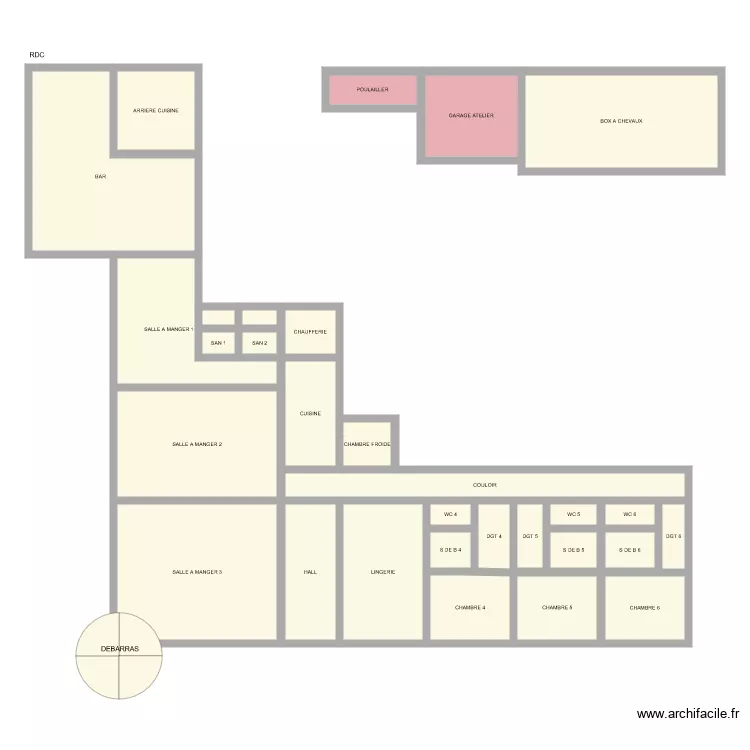 BROUSSAC RDC. Plan de BROUSSAC RDC. Plan de