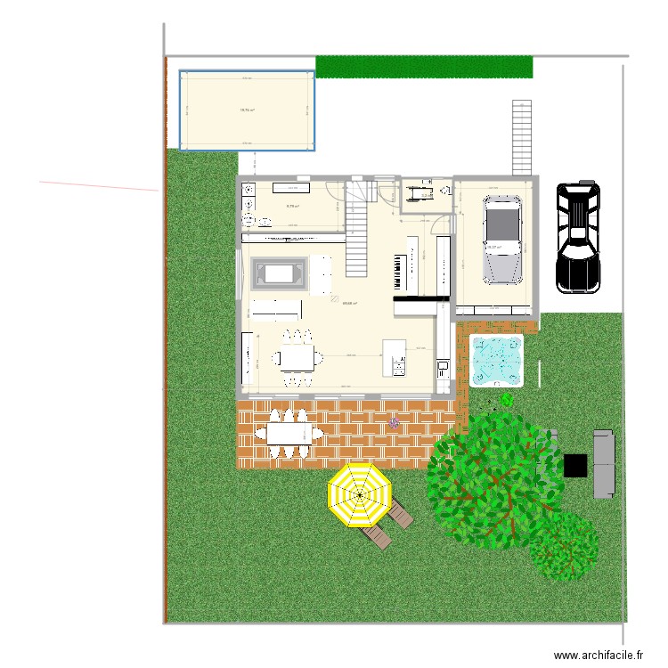 rte de france 3eme plan. Plan de 13 pièces et 205 m2