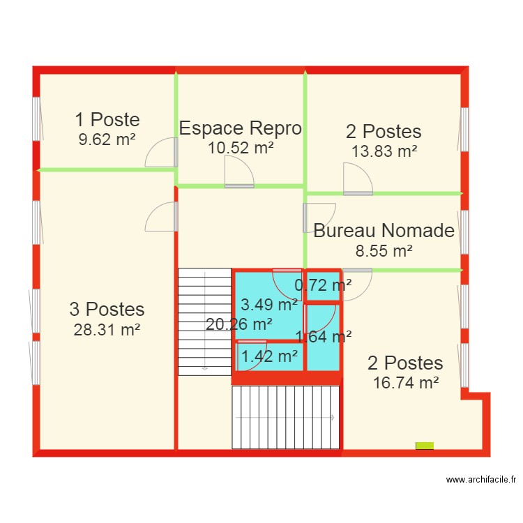 Acti club Bat B V1. Plan de 0 pièce et 0 m2