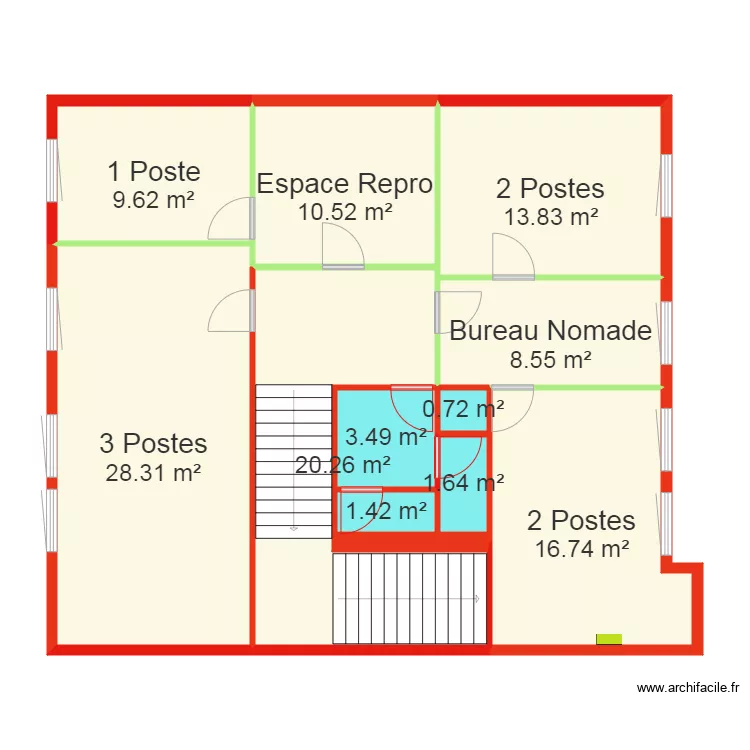 Acti club Bat B V1. Plan de 