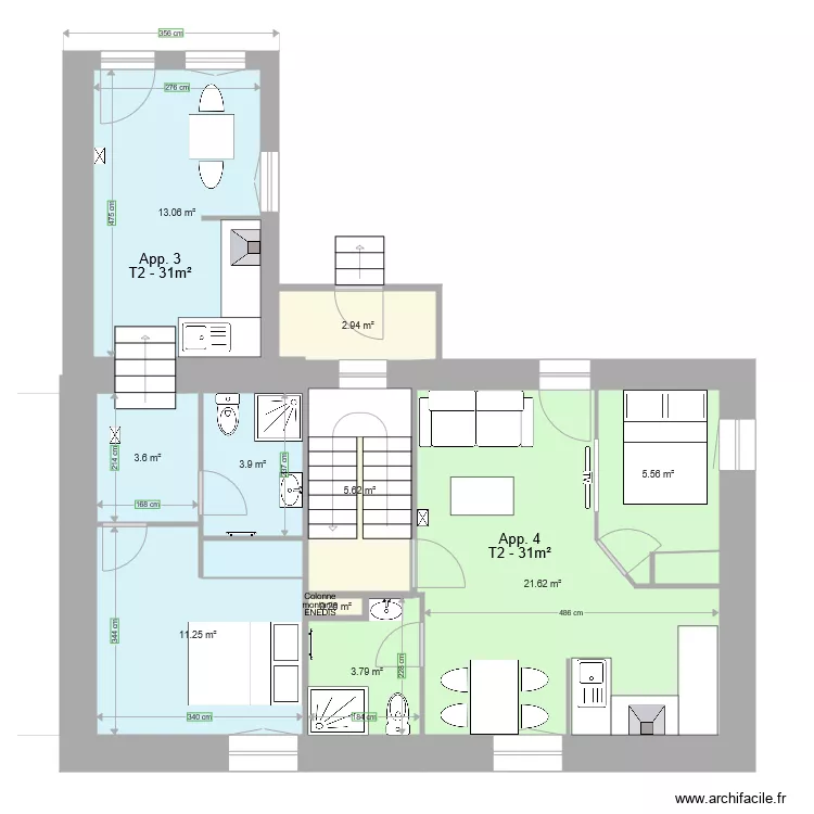 Nantes Etage 1 modif. Plan de 