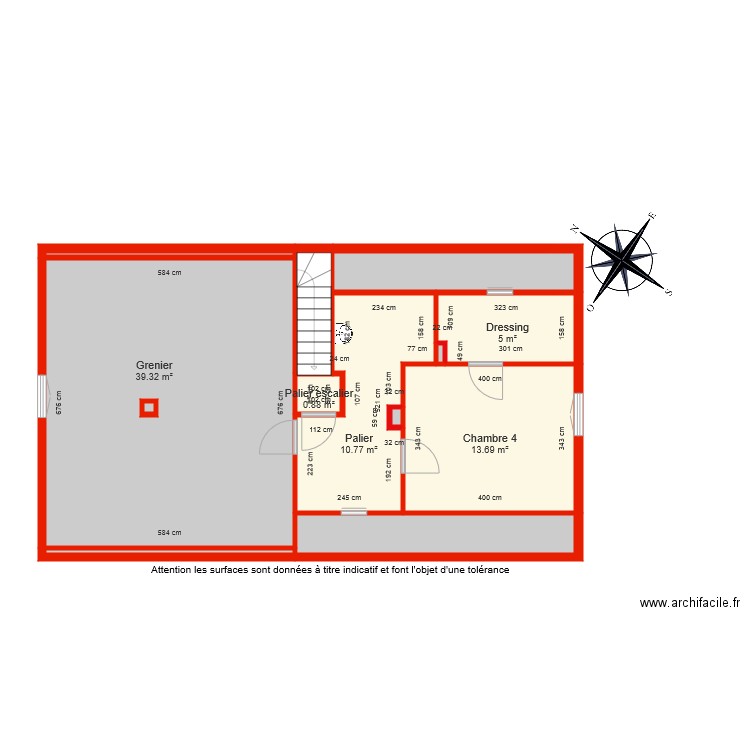 BI 4541 étage côté. Plan de 0 pièce et 0 m2