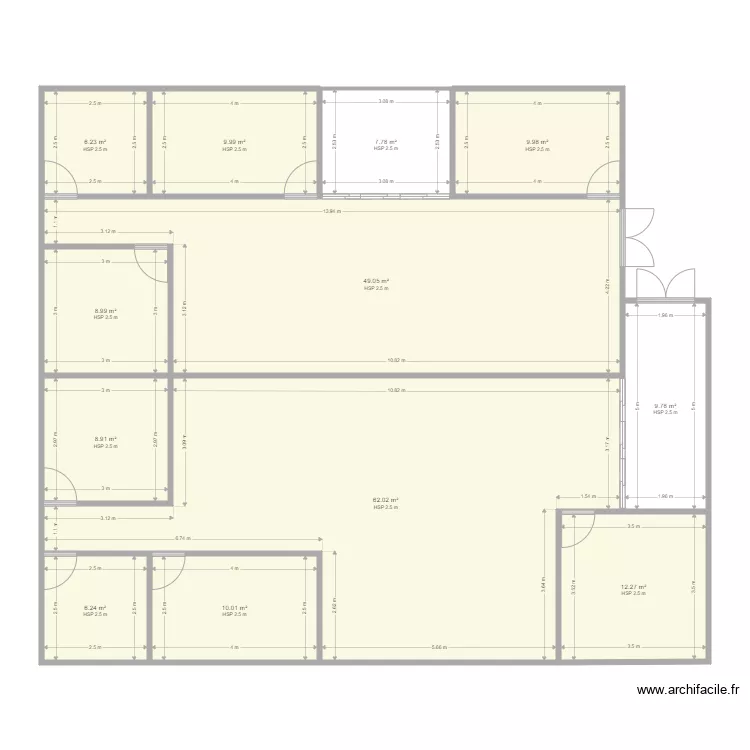 Plan &eacute;tage BRK 2. Plan de 