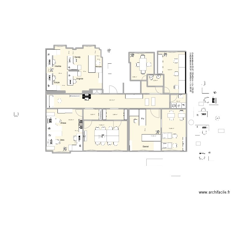 midi 10 2023 v3.3. Plan de 14 pièces et 159 m2