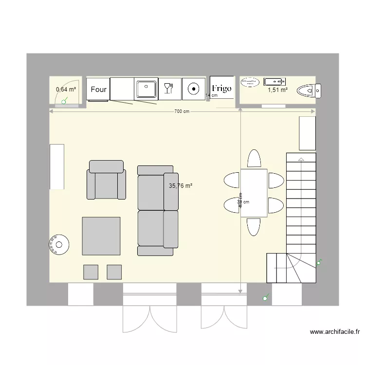 VUCIC Sveti Lovrec 64 Prizemlje. Plan de 