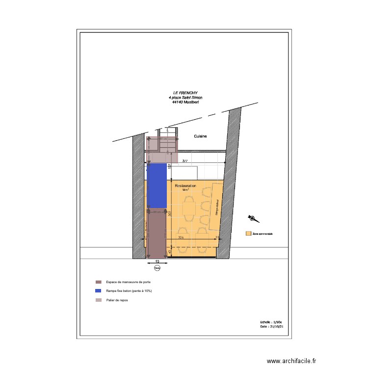 LE FRANCHY  RAMPE INTERIEURE. Plan de 0 pièce et 0 m2