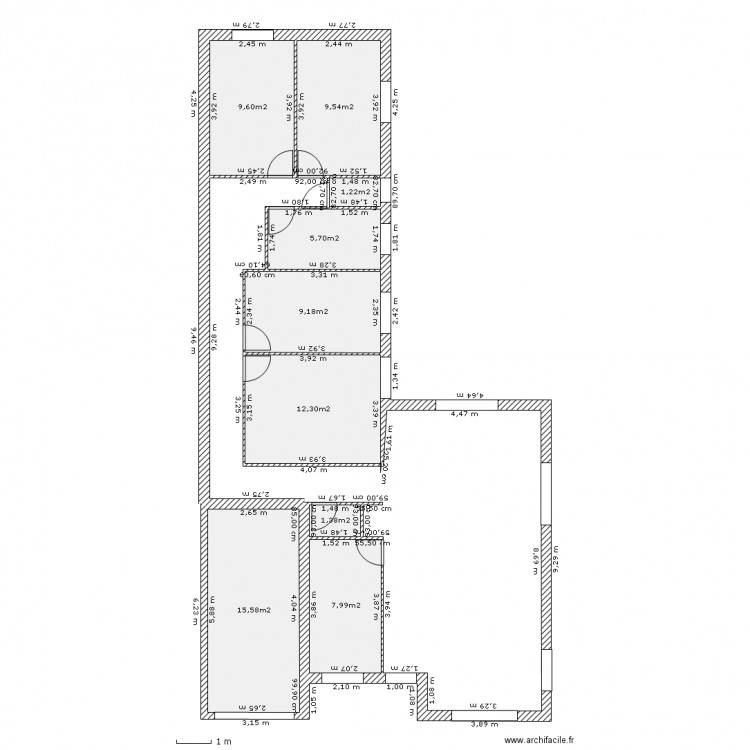 las closes 2. Plan de 0 pièce et 0 m2