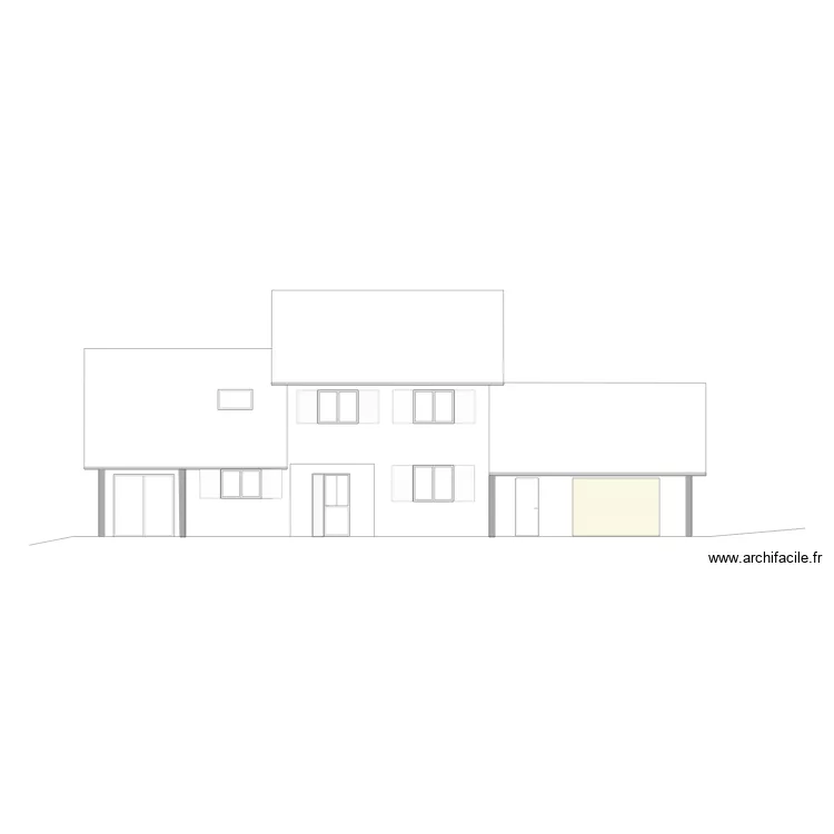 Fa&ccedil;ade Sud 20211111. Plan de 